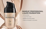 Professional Natural Base Liquid Foundation Moisturizer Oil-Control Waterproof Liquid Foundation