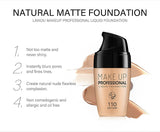 Professional Natural Base Liquid Foundation Moisturizer Oil-Control Waterproof Liquid Foundation