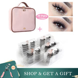 30/50 Pairs 3D Mink Eyelashes Lash Extension Natural Waterproof Make Up