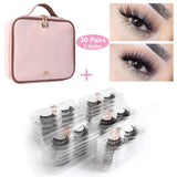 30/50 Pairs 3D Mink Eyelashes Lash Extension Natural Waterproof Make Up