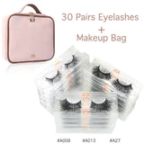 30/50 Pairs 3D Mink Eyelashes Lash Extension Natural Waterproof Make Up