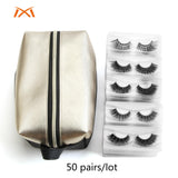 30/50 Pairs 3D Mink Eyelashes Lash Extension Natural Waterproof Make Up