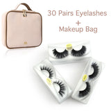 30/50 Pairs 3D Mink Eyelashes Lash Extension Natural Waterproof Make Up