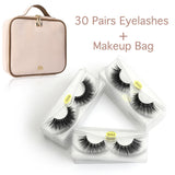 30/50 Pairs 3D Mink Eyelashes Lash Extension Natural Waterproof Make Up