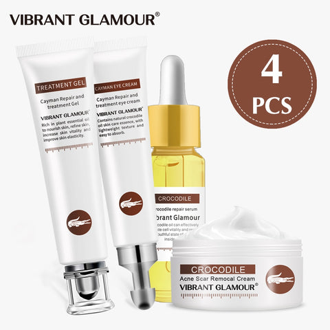 VIBRANT GLAMOUR Repair Scar Face Cream Eye Cream Crocodile Set Remove Stretch Marks Burn Scars