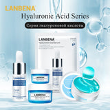 LANBENA Hyaluronic Acid Series Skin Care Moisturizing Facial Sheet Mask Eye Patches 5 Sets