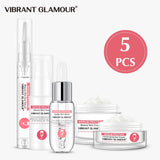 VIBRANT GLAMOUR Protein Repair Facial Set Anti-Wrinkle Toner Eye Cream Moisturizing