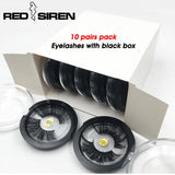 RED SIREN 10 Pairs 25mm Faux Mink Lashes 3D False Eyelashes