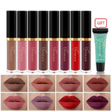 NICEFACE 12Pc Set Matte Long-Lasting Lipstick 12 Colors Lip Gloss Waterproof