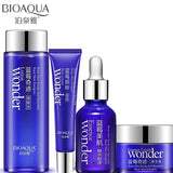 4pcs BIOAQUA Blueberry Skin Care Whitening Toner+Face Cream+Face Essence+Eye Cream