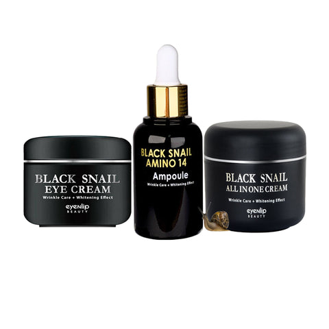 EYENLIP Black Snail Facial Skin Care Set Moisturizing Face Cream Anti Wrinkle Firming Eye Cream