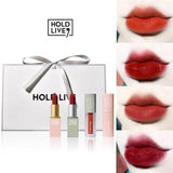 4pcs Hold Live Matte Lipstick Glaze Lipstick Combination Suit Long Lasting Matte Lipstick Pencil