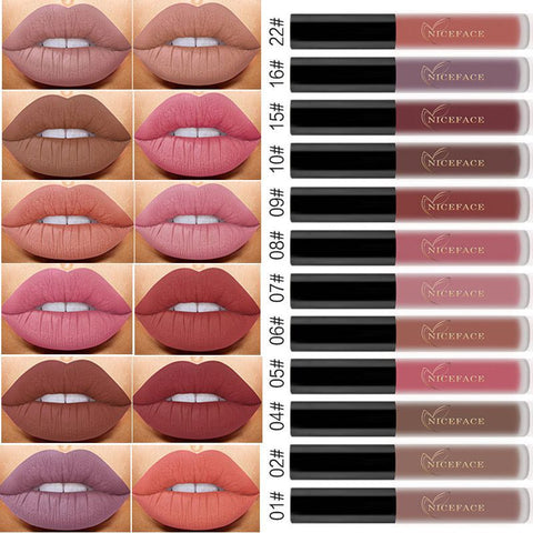 12 Color Set Lasting Hydra Matte Liquid Waterproof Lip Gloss Moisturizer