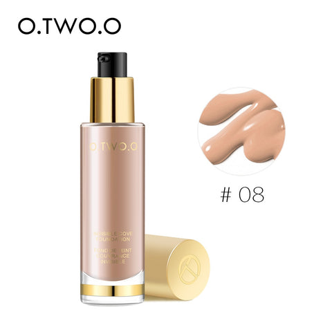 O.TWO.O Liquid Foundation Invisible Full Coverage Make Up Moisturizing Waterproof Makeup