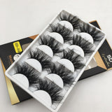 5 Pairs Mix Fluffy 25mm Mink Eyelashes Dramatic Long Natural Handmade 3D Eyelashes