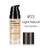 Professional Natural Long Wear Liquid Foundation Matte Finish