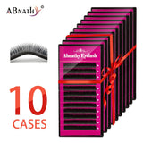 Abnathy 10Cases 12rows/Case 8~14mm Mix Premium Natural Faux Mink Eyelash