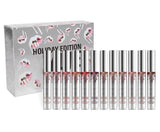 12 Days of Christmas Lipstick Vault Holiday Lipstick 12 pcs Set Matte Liquid Lip gloss