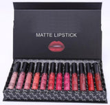 12 Days of Christmas Lipstick Vault Holiday Lipstick 12 pcs Set Matte Liquid Lip gloss