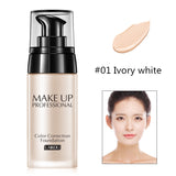 Professional Natural Base Liquid Foundation Moisturizer Oil-Control Waterproof Liquid Foundation