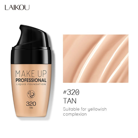 Professional Natural Base Liquid Foundation Moisturizer Oil-Control Waterproof Liquid Foundation