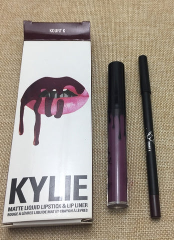 2020 new KYLIE Matte Lipstick+Lip Pencil Long Lasting Waterproof Liquid Lip Gloss