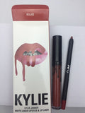 2020 new KYLIE Matte Lipstick+Lip Pencil Long Lasting Waterproof Liquid Lip Gloss