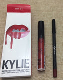 2020 new KYLIE Matte Lipstick+Lip Pencil Long Lasting Waterproof Liquid Lip Gloss